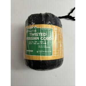 Knot Craft Twisted Persian Cord Macrame 100yd 6mm Herculon Crochet Knit Knotting